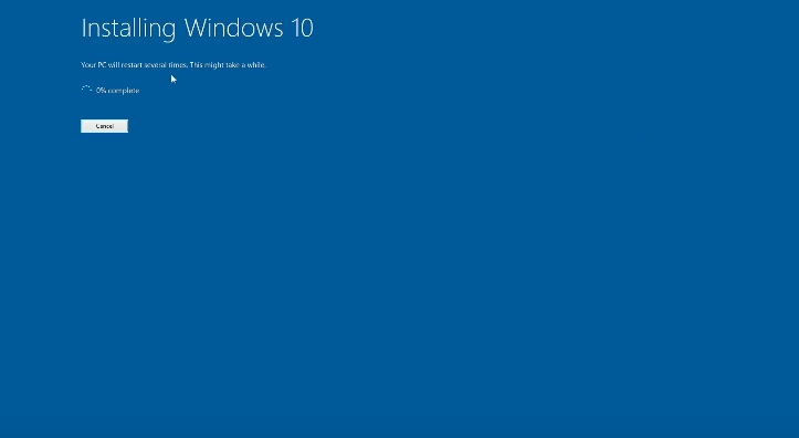 Installing Windows 10