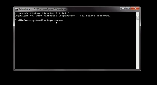 Use the Command Prompt activate windows 7